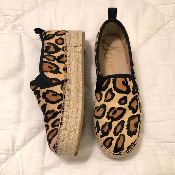 Sam Edelman Leopard ‘Carrin’ Platform Espadrilles - Picture 1 of 6